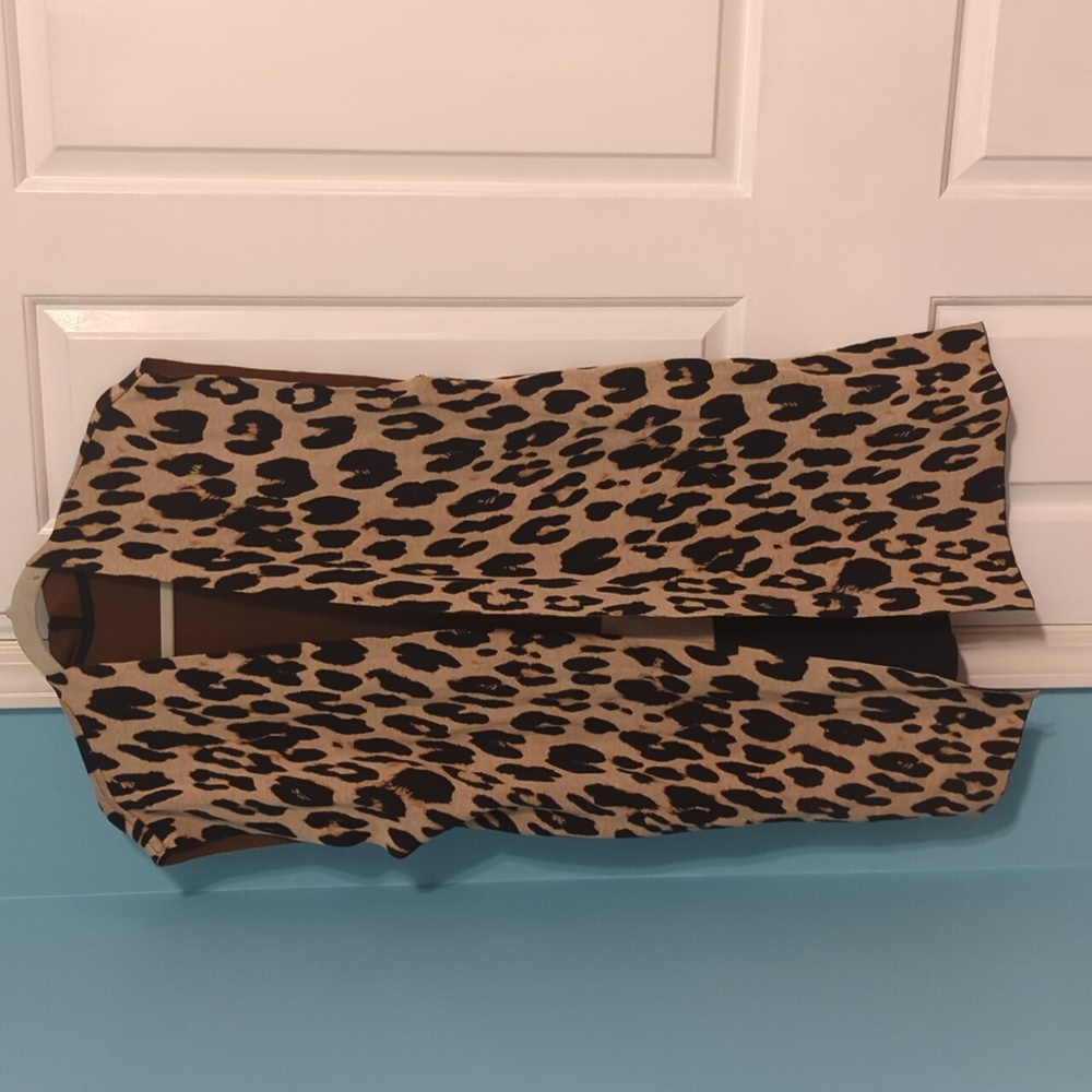 Cheetah long vest xl
